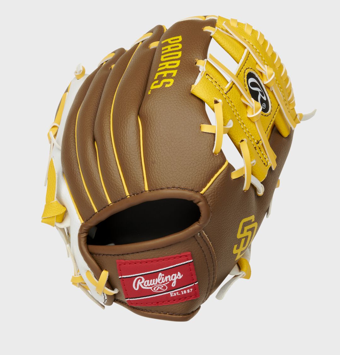 San Diego Padres 10-Inch Team Logo Glove - Image 3