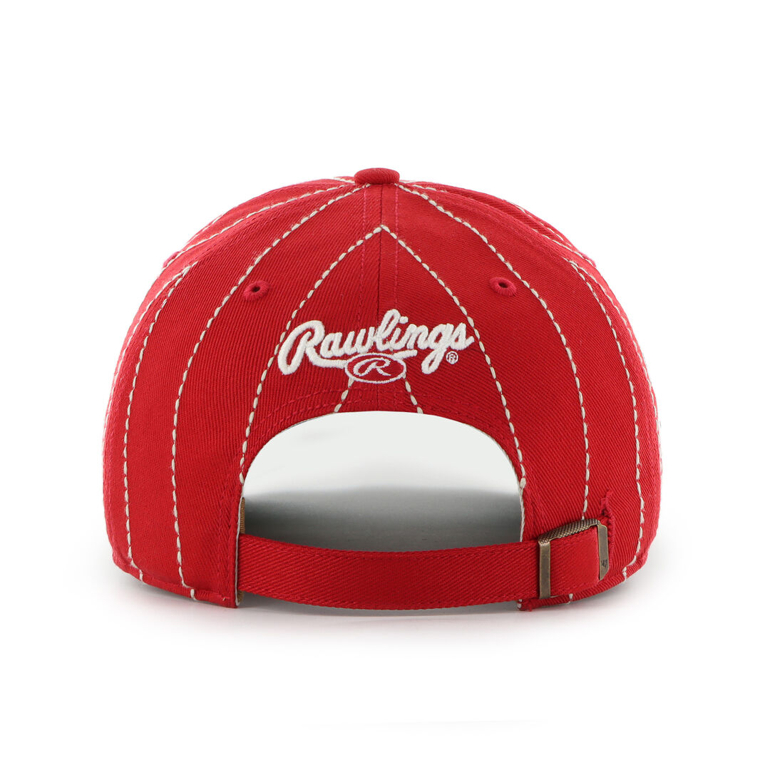 Cincinnati Reds Rawlings '47 Brand Pinstripe Hitch Hat - Image 4
