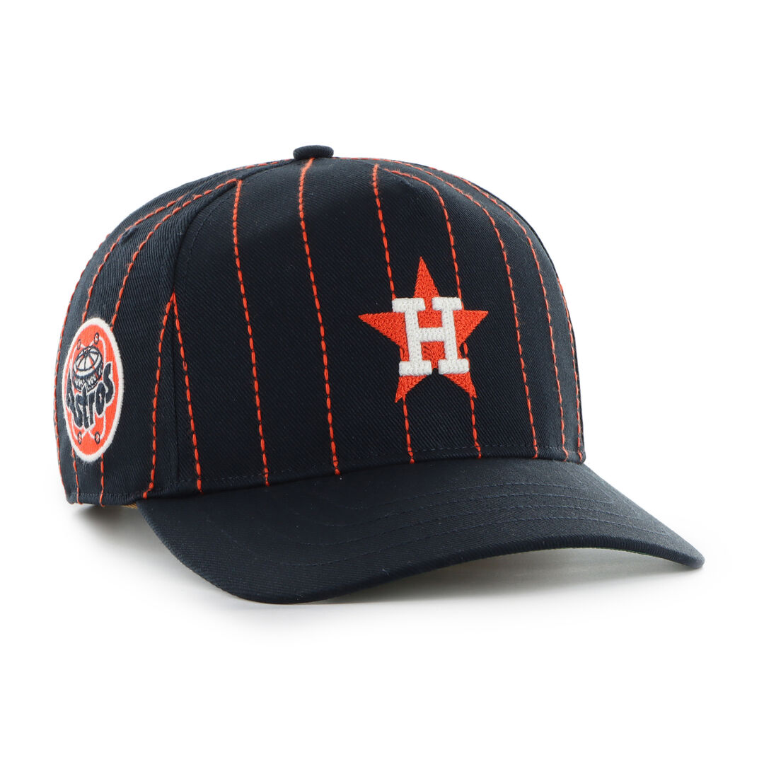 Houston Astros Rawlings '47 Brand Pinstripe Hitch Hat - Image 2