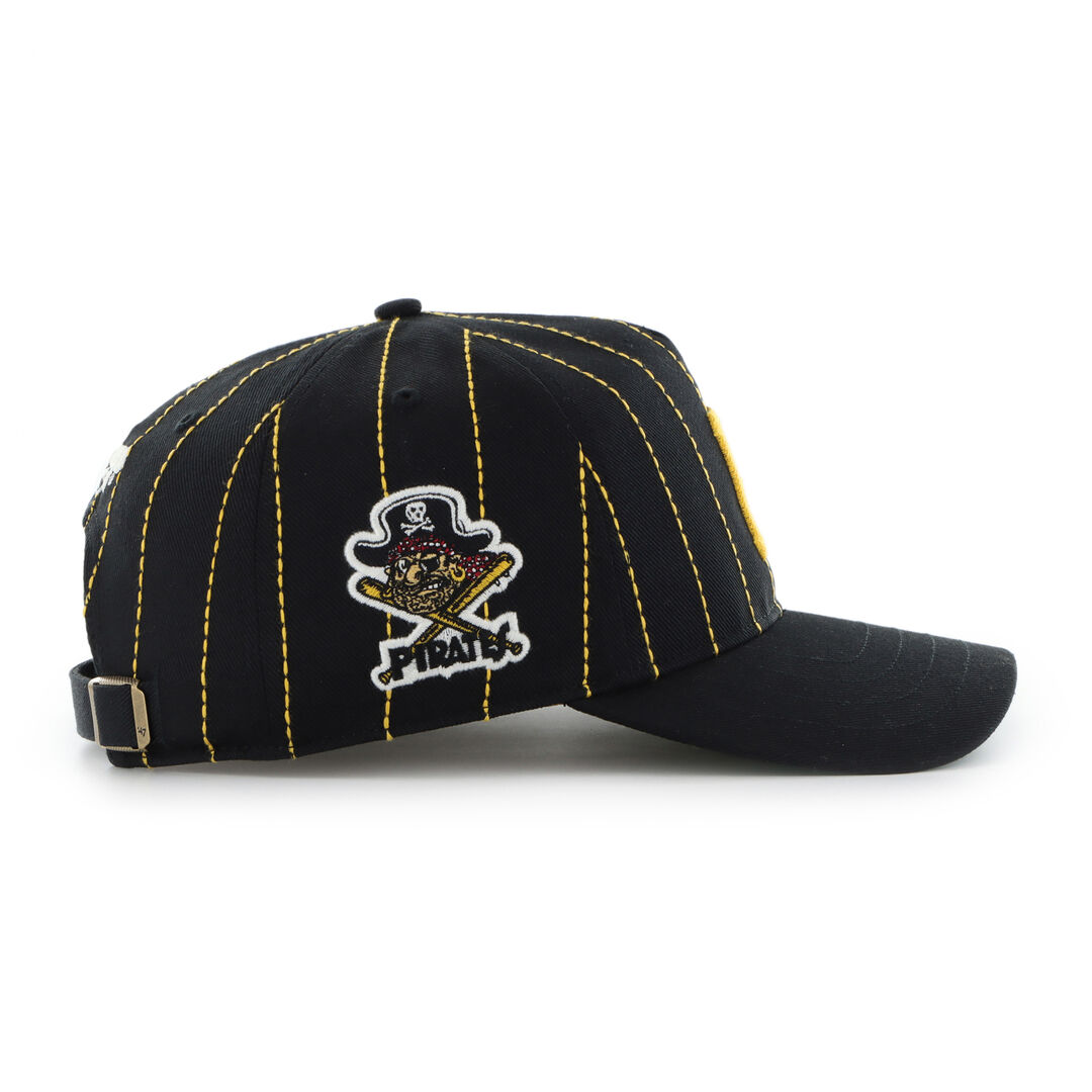 Pittsburgh Pirates Rawlings '47 Brand Pinstripe Hitch Hat - Image 3