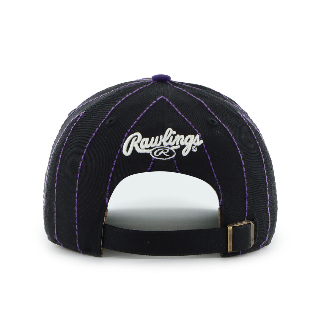 Colorado Rockies Rawlings '47 Brand Pinstripe Hitch Hat - Image 4