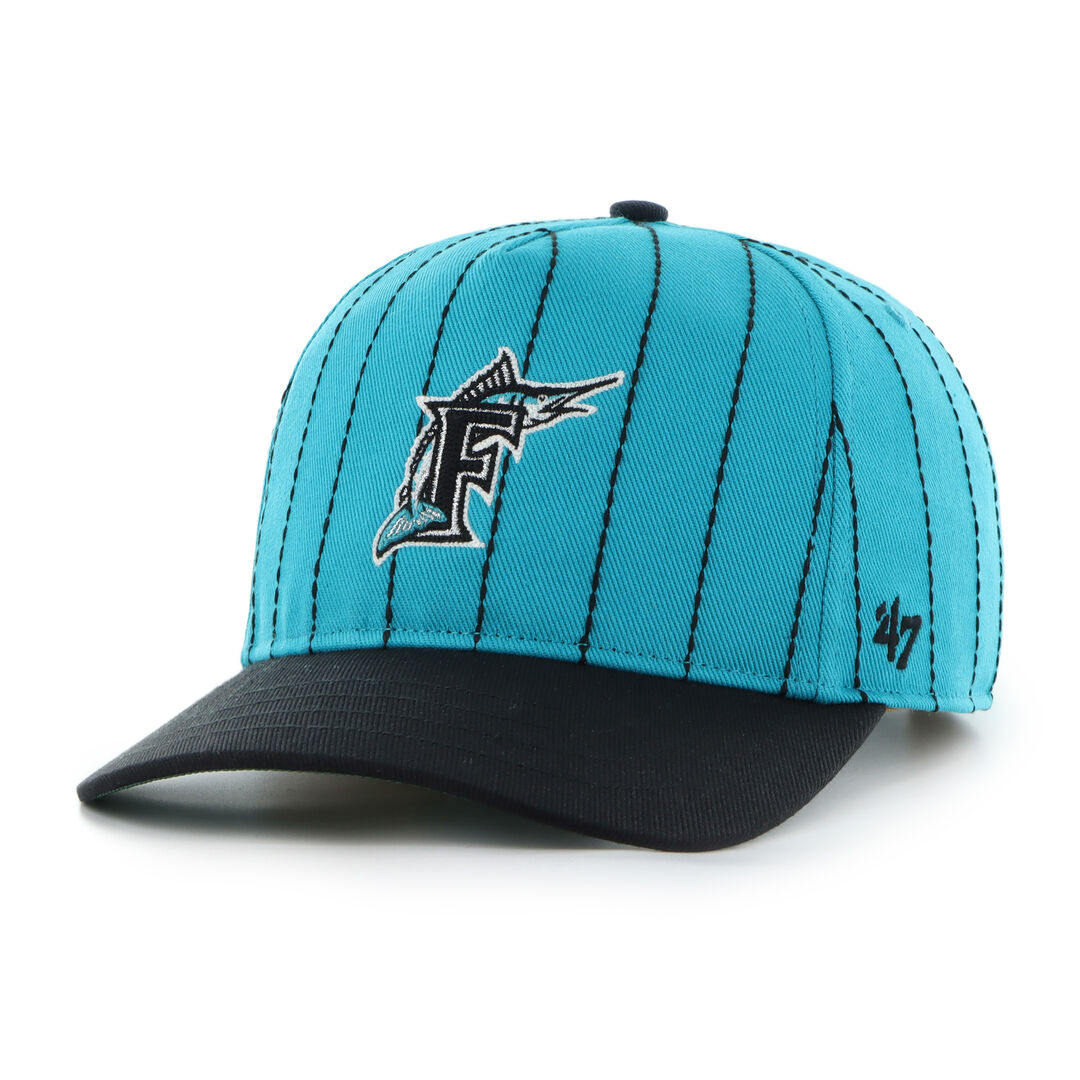 Miami Marlins Rawlings '47 Brand Pinstripe Hitch Hat
