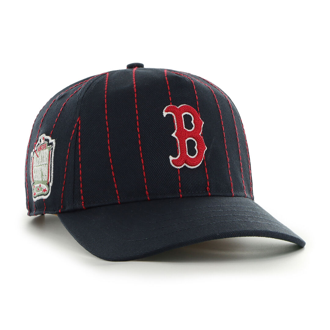 Boston Red Sox Rawlings '47 Brand Pinstripe Hitch Hat - Image 2