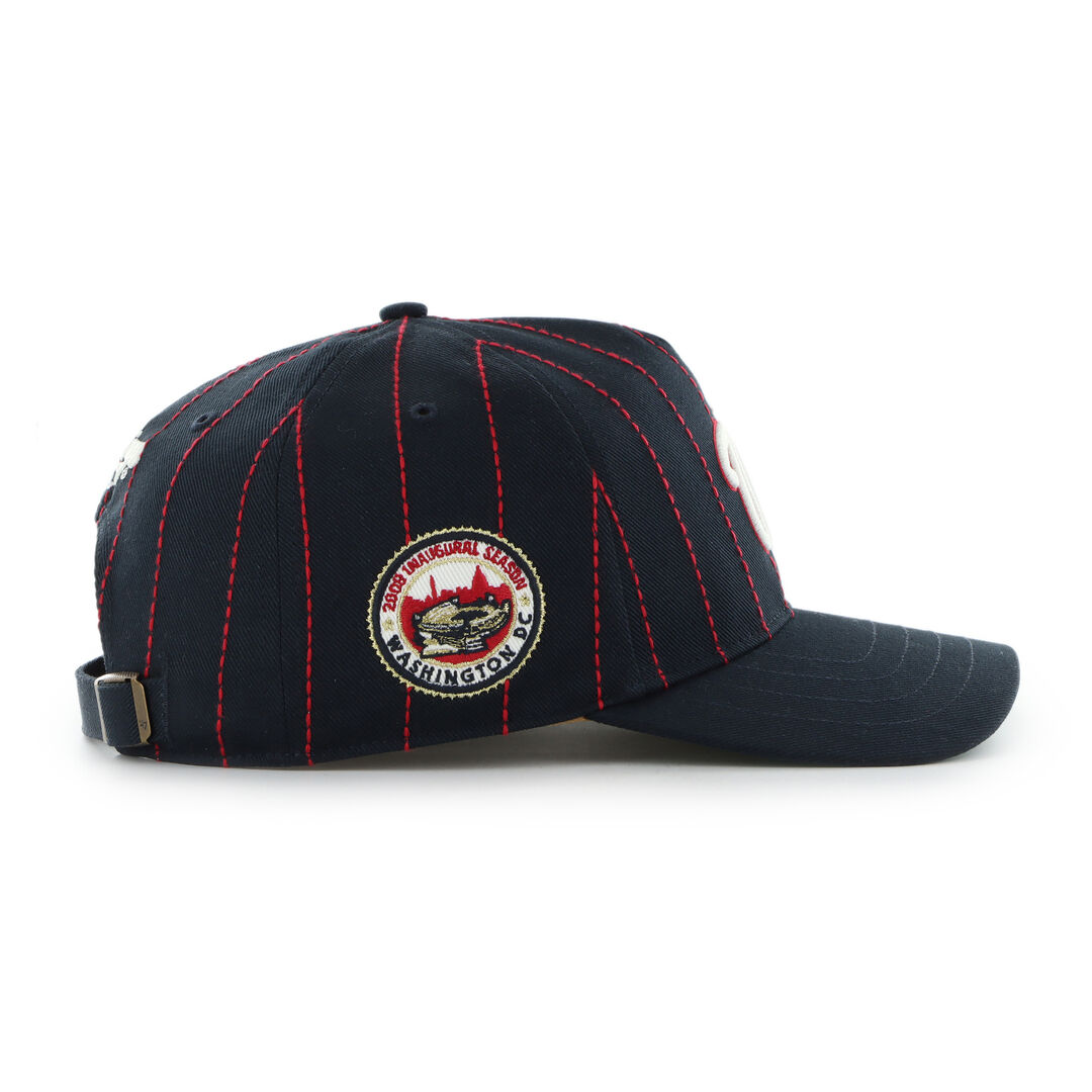 Washington Nationals Rawlings '47 Brand Pinstripe Hitch Hat - Image 3