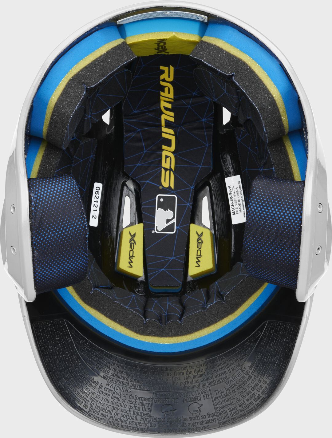 Rawlings Mach Gloss Batting Helmet Senior & Junior Sizes - Image 4
