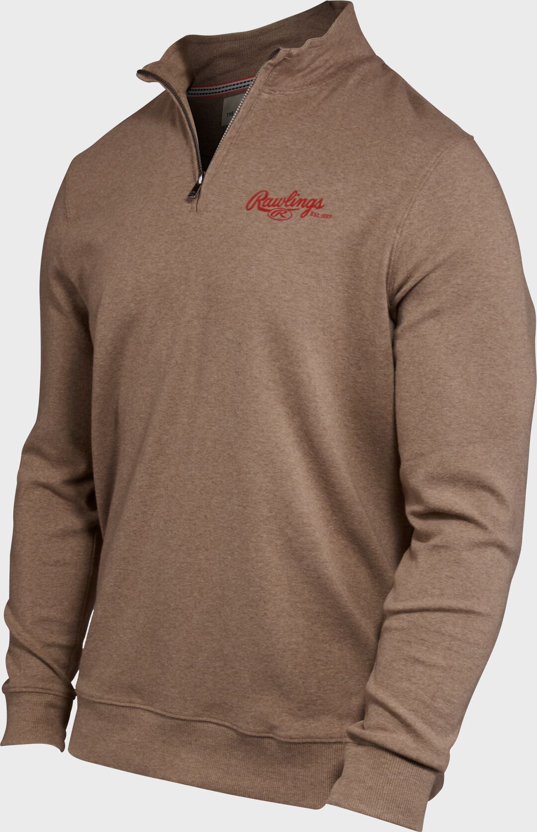 Rawlings x The Normal Brand Puremeso Weekend Quarter Zip Khaki - Image 2