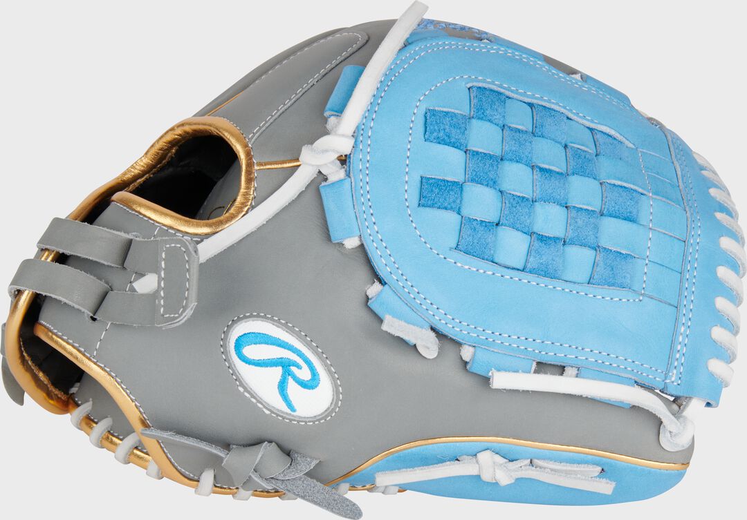 Liberty Advanced Color Series 12 in Fastpitch Glove Gray/Columbia Blue - Image 2