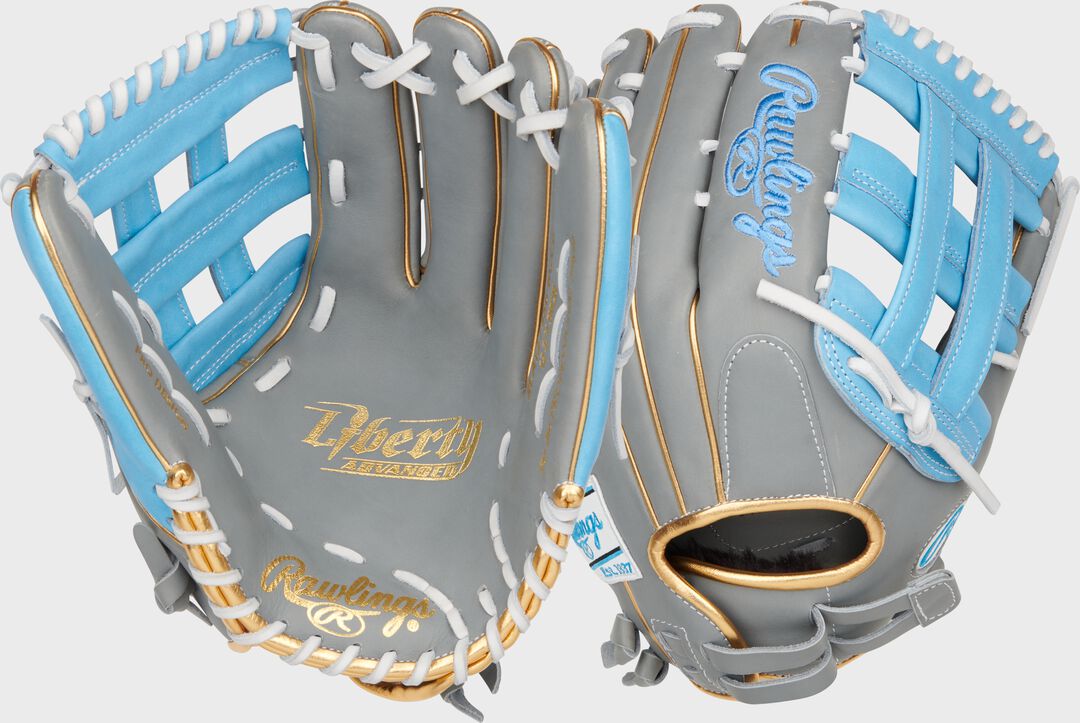 Liberty Advanced Color Series 12.75 in Outfield Glove Gray/Columbia Blue