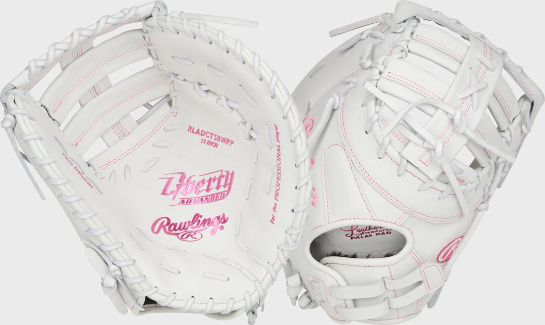 Liberty Advanced Color Series 13 in 1st Base Mitt White/Pink