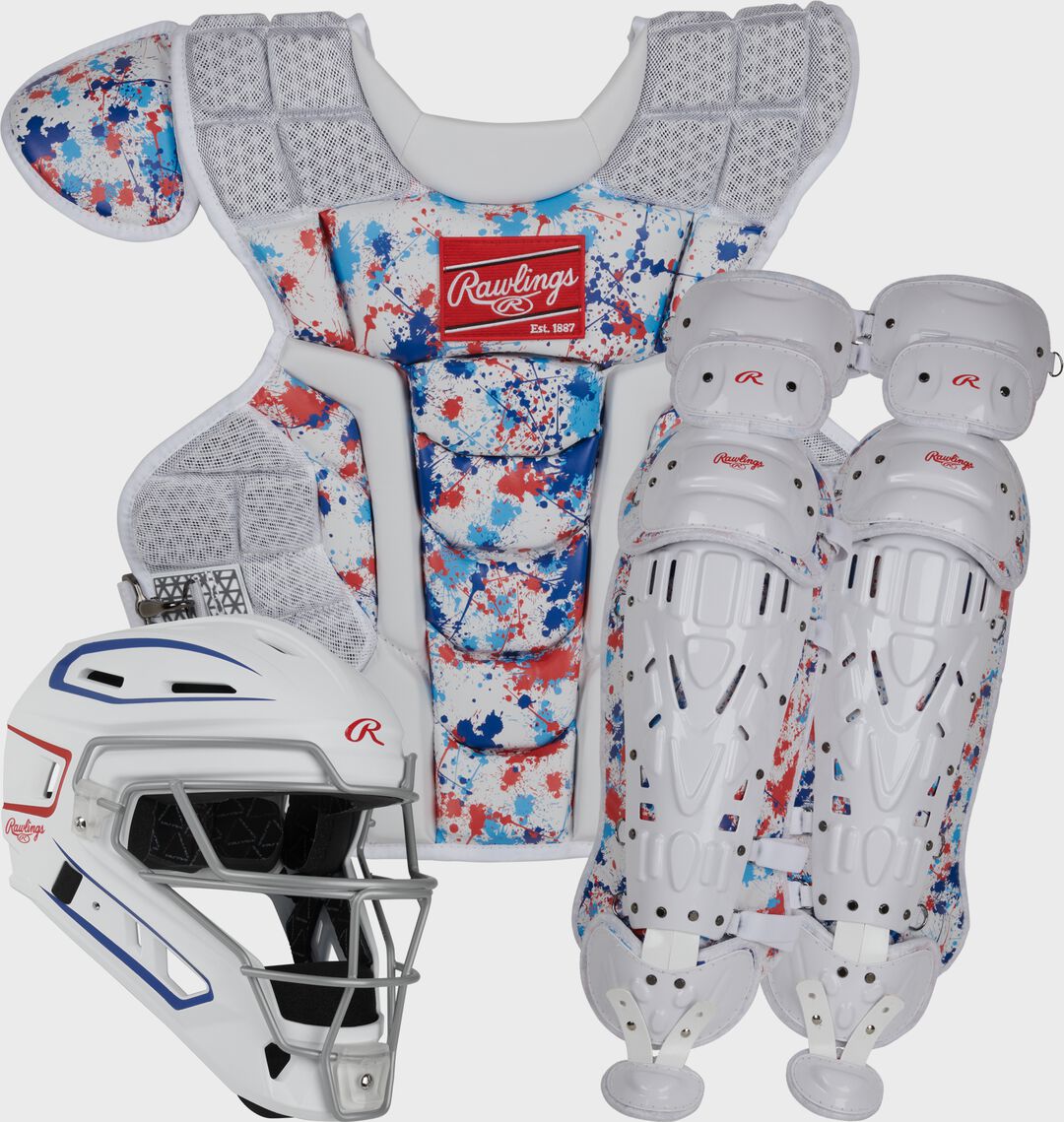 Limited Edition Mach USA Spatter Catcher's Gear Set Adult Intermediate Youth