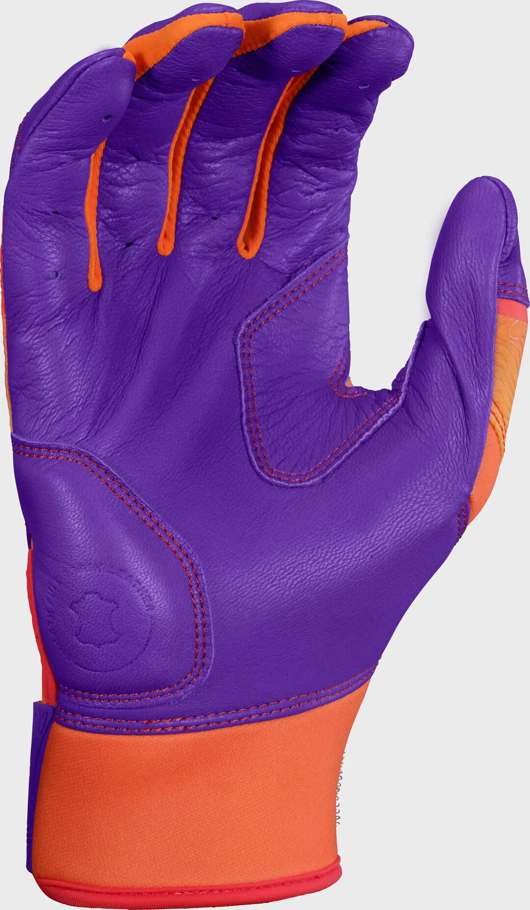 Rawlings Workhorse Purple/Orange Youth Fun Burst Batting Gloves - Image 3