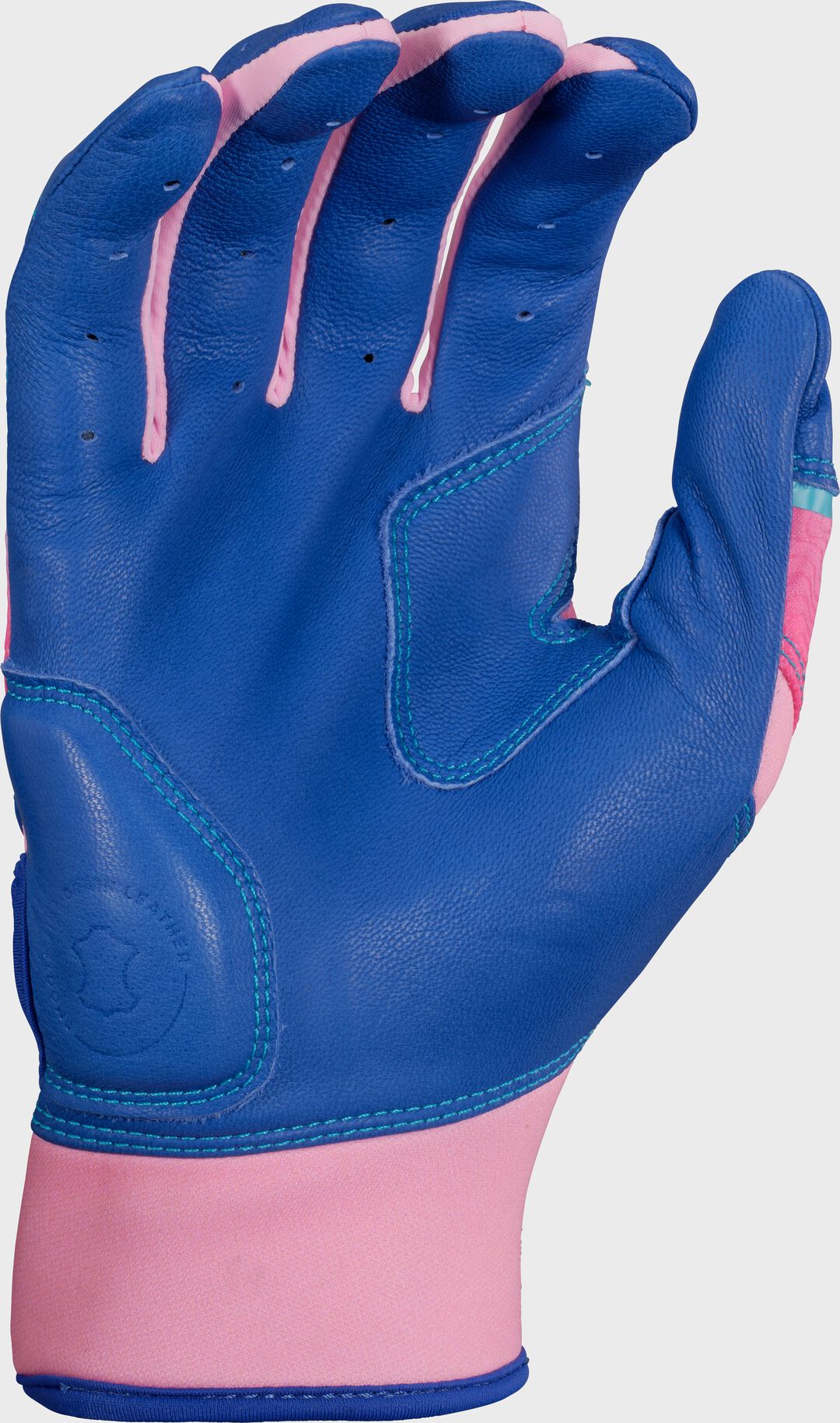 Rawlings Workhorse Royal/Pink Youth Fun Burst Batting Gloves - Image 3
