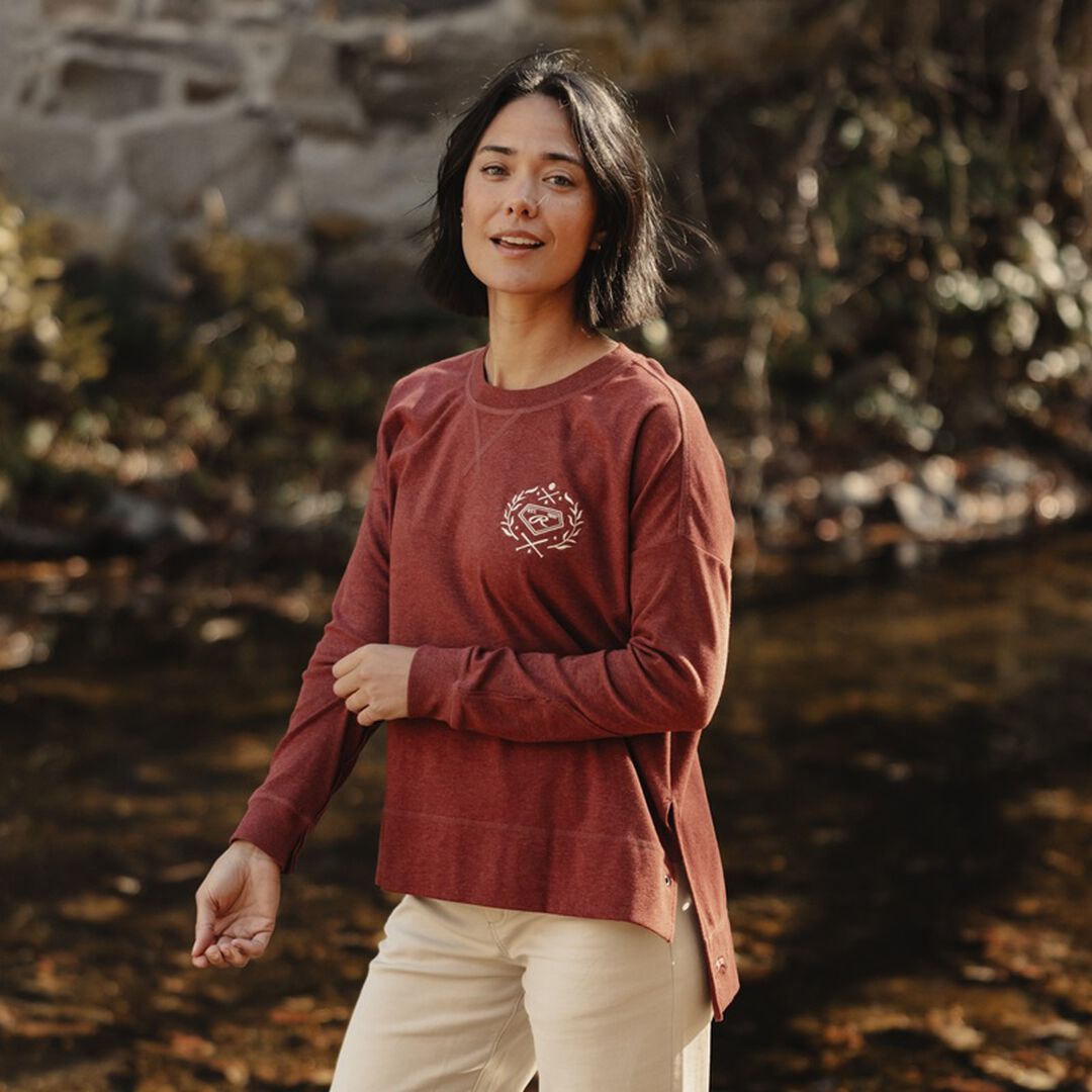 Rawlings x The Normal Brand Women’s Fleece Splitside Pullover - Image 2
